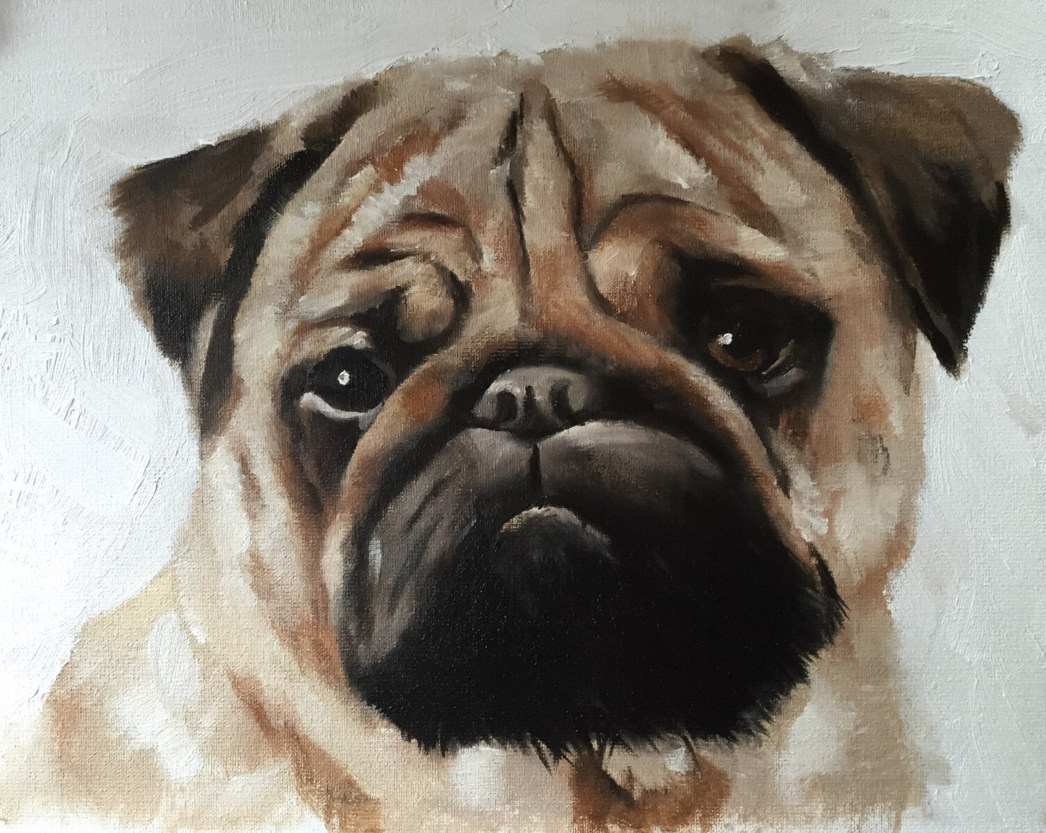 Pug sales dog art