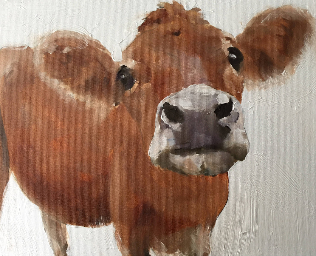 Cow Painting -Cow art - Cow Print - Fine Art - from original oil painting by James Coates