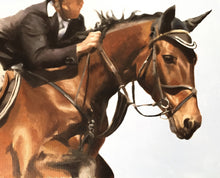 Load image into Gallery viewer, Horse riding - Painting - Poster - Wall art - Canvas Print - Fine Art - from original oil painting by James Coates
