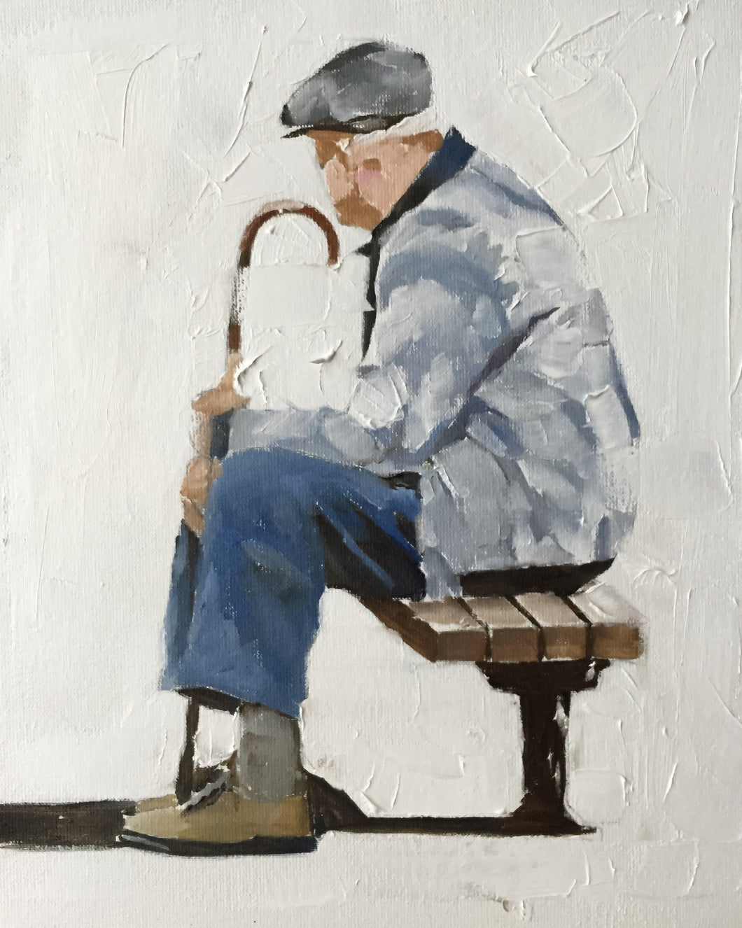 Old man Painting, Poster, Wall art, Prints - Fine Art - from original oil painting by James Coates