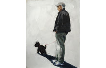 Load image into Gallery viewer, Man and dog Painting ,Dog art ,Dog Print ,Fine Art - from original oil painting by James Coates
