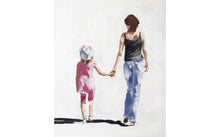 Load image into Gallery viewer, Mother and daughter Painting, Family Wall art, Canvas Print, Fine Art - from original oil painting by James Coates
