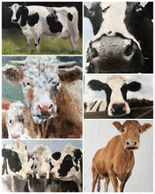 Load image into Gallery viewer, Cow Painting, Cow art, Cow Print , Fine Art - from original oil painting by James Coates

