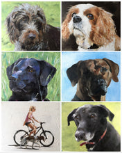 Load image into Gallery viewer, Dog  walking Painting, Prints, Canvas, Posters, Originals, Commissions,  Fine Art - from original oil painting by James Coates
