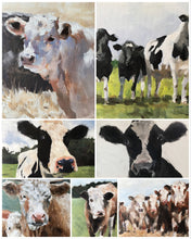 Load image into Gallery viewer, Cow Painting,Prints, Canvas, Posters, Originals, Commissions, Fine Art, from original oil painting by James Coates
