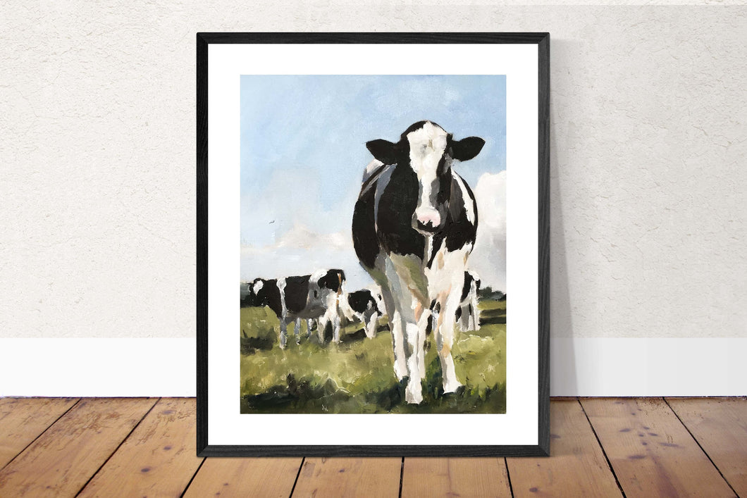 Cow Painting, PRINTS, Canvas, Posters, Originals, Commissions - Fine Art, from original oil painting by James Coates