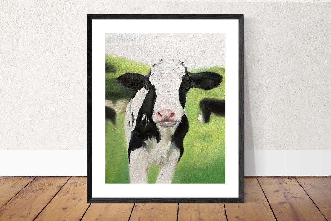 Cow Painting, Cow art, Cow Print,  Fine Art - from original oil painting by James Coates