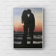 Load image into Gallery viewer, Couple Painting, Wall art, Canvas Print, Fine Art - from original oil painting by James Coates
