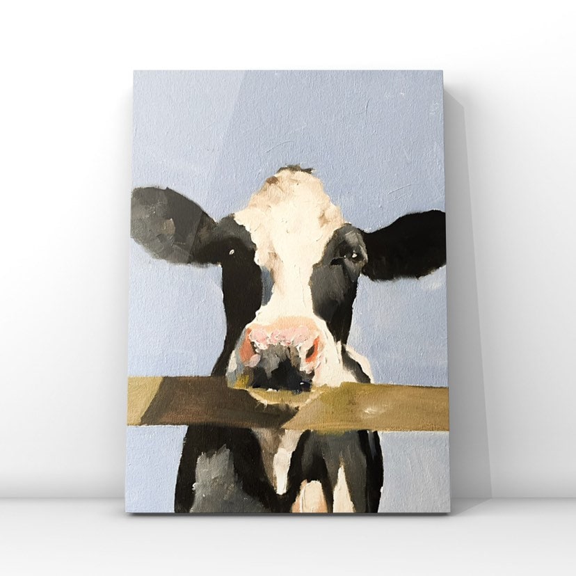 Cow Painting , Prints, Canvas, Posters, Originals, Commissions,  Fine Art - from original oil painting by James Coates