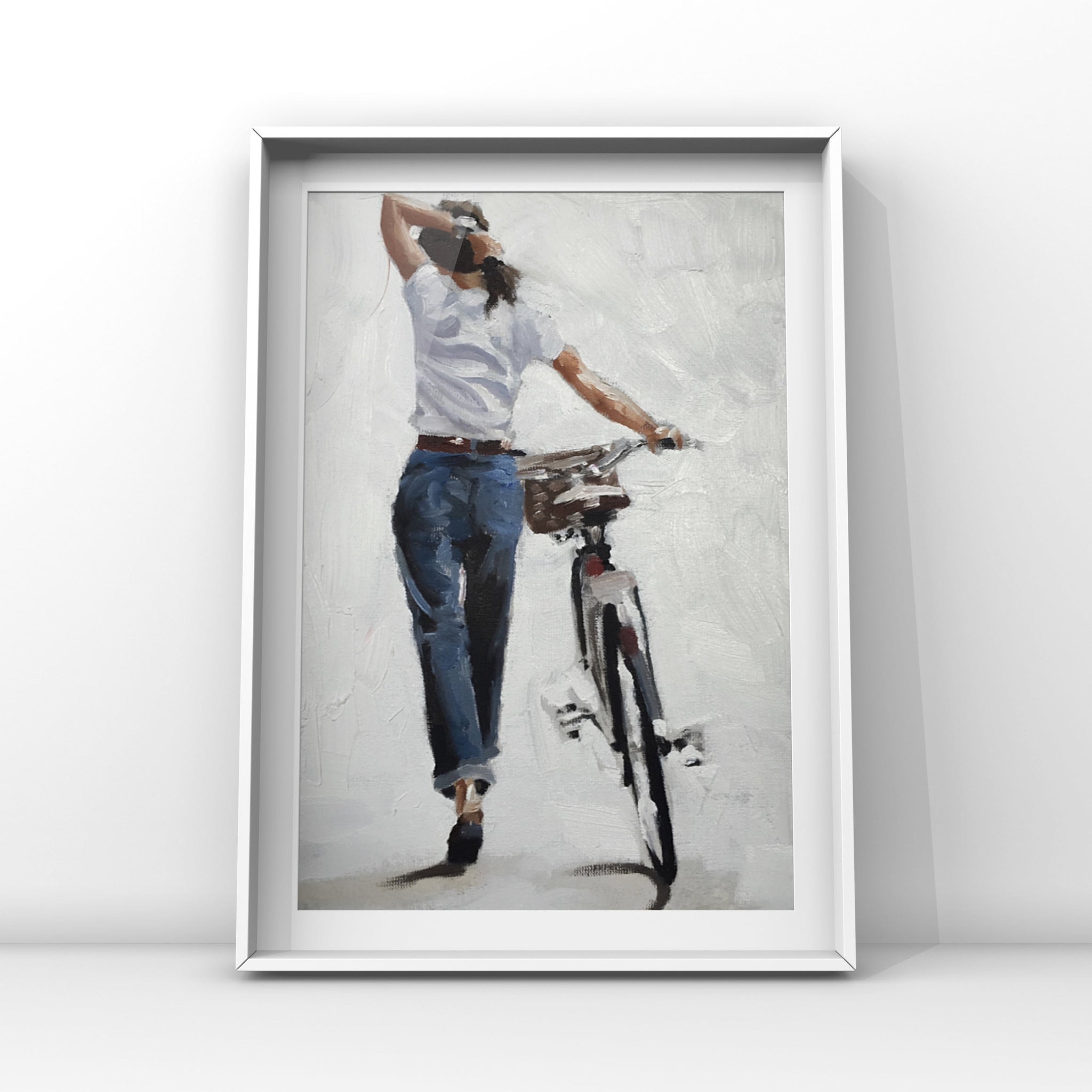 Original cycling art sale