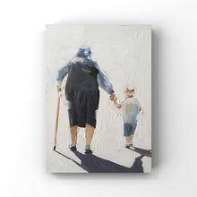 Load image into Gallery viewer, Grandma Painting, nanny Wall art, Canvas Print, Fine Art, from original oil painting by James Coates
