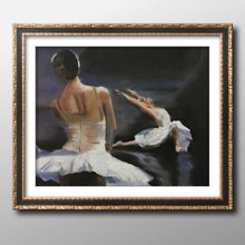 Load image into Gallery viewer, Ballet dancer Painting, Ballet Wall art, Canvas Print,  Fine Art - from original oil painting by James Coates
