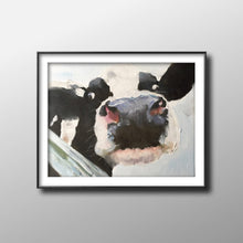 Load image into Gallery viewer, Cow Painting -Cow art - Cow Print - Fine Art - from original oil painting by James Coates
