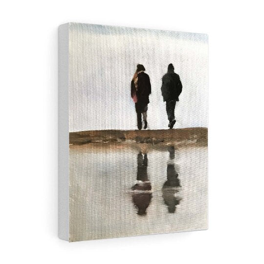 Couple Painting, couple Poster, couple art, Canvas Print, Fine Art - from original oil painting by James Coates