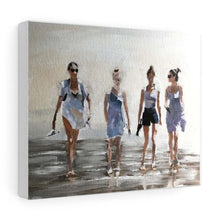 Load image into Gallery viewer, Friends Painting , women Wall art, Beach Canvas Print, Fine Art - from original oil painting by James Coates
