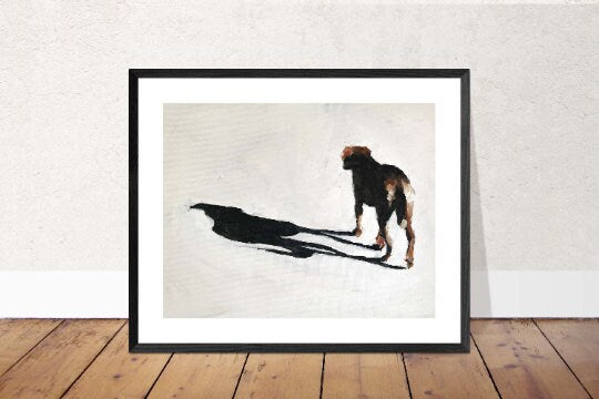 Dog Painting .Dog art,  Dog Prints, Fine Art - from original oil painting by James Coates