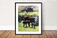 Load image into Gallery viewer, Cow Painting, Cow art, Cow Print ,Fine Art ,from original oil painting by James Coates
